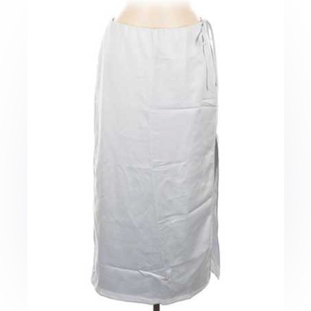 Elegant silver Midi Skirt